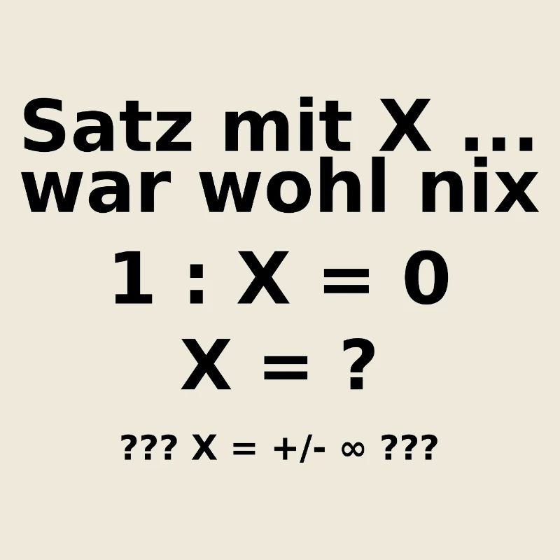 satz mit x ...  war wohl nix