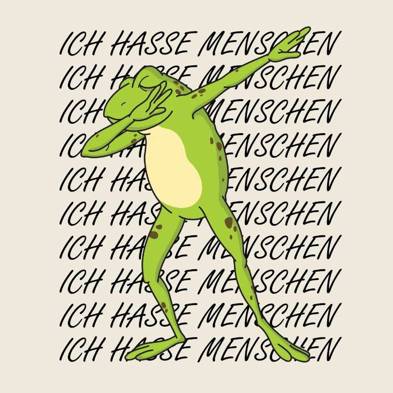 Frosch Dab-Ich hasse menschen