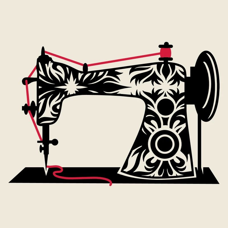 nostalgisch antike Retro Nähmaschine