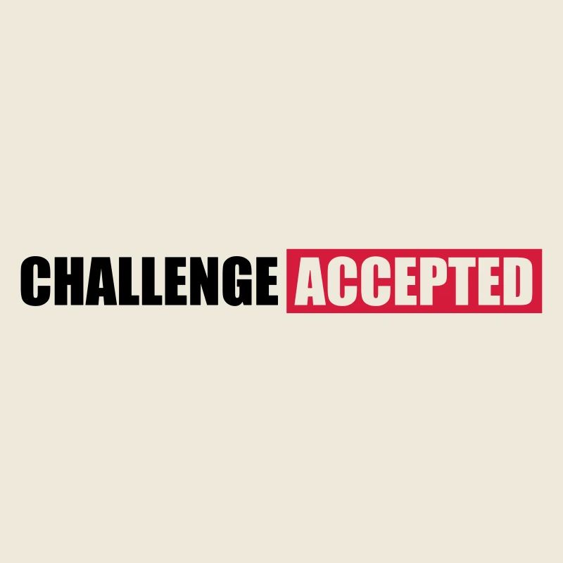 Challenge Accepted Text Design
