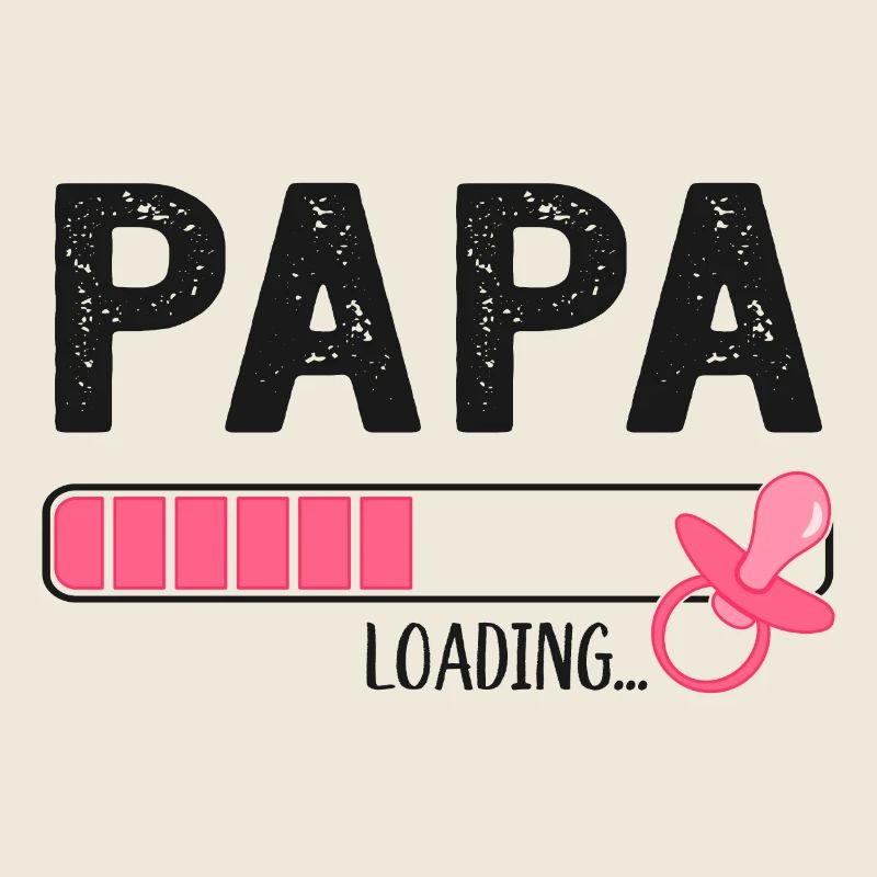 Papa Loading Werdender Vater Schwangerschaft