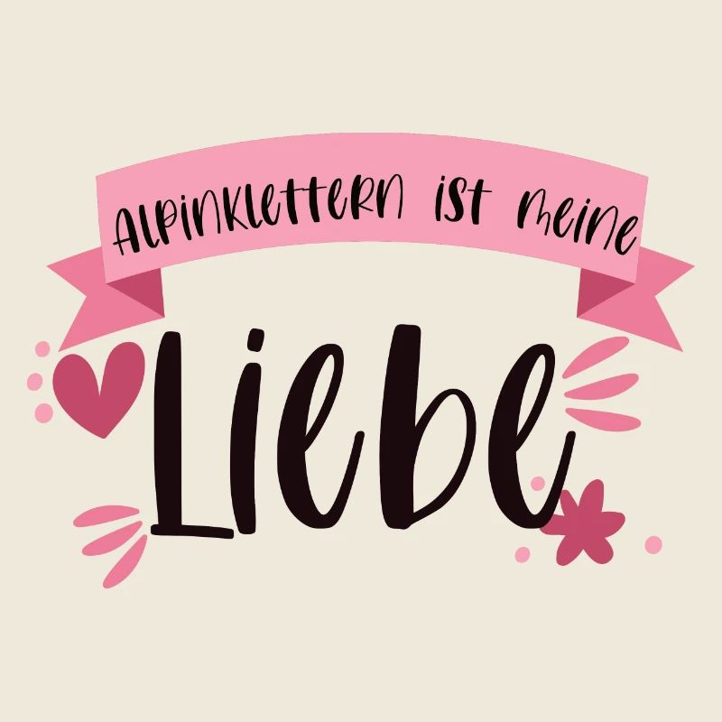 Klettern Alpinklettern Liebe Berge Alpin Geschenk
