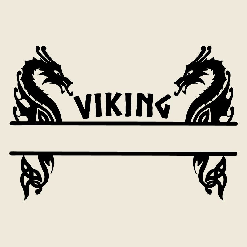 Wikinger zwei Drachen Banner