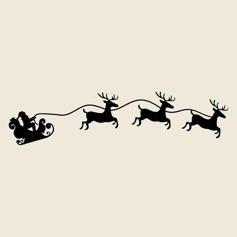 Weihnachtsmann Schlitten
