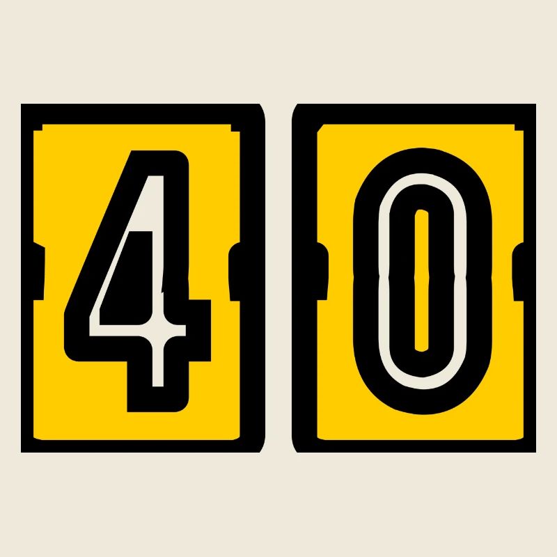 40. 40 ANS. 40e ANNIVERSAIRE. ANNIVERSAIRE 40 ANS.