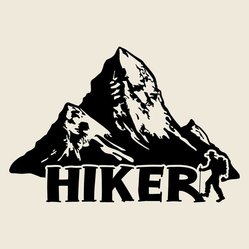 Wanderer - Bergwanderung [Schwarz]