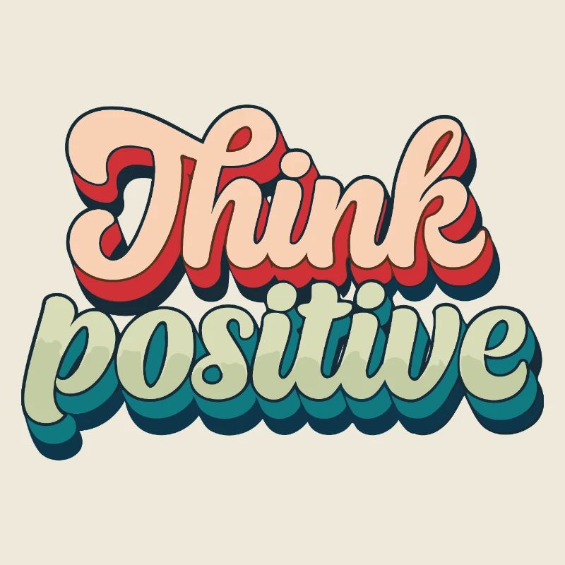 Think Positive Retro Script