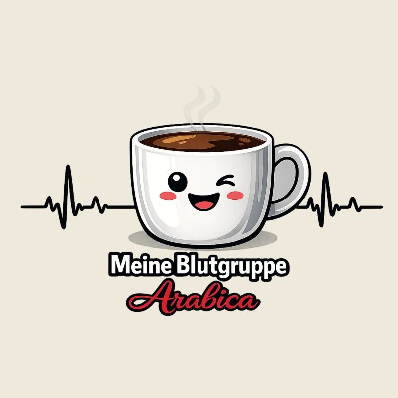 Meine Blutgruppe Arabica-Kaffeetrinker Spruch