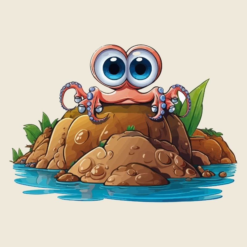 Crabe de galets aux yeux globuleux
