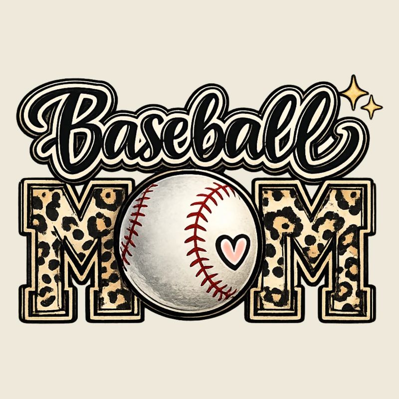Baseball-Mama-Leopard-Hemd-Geschenk zum Muttertag