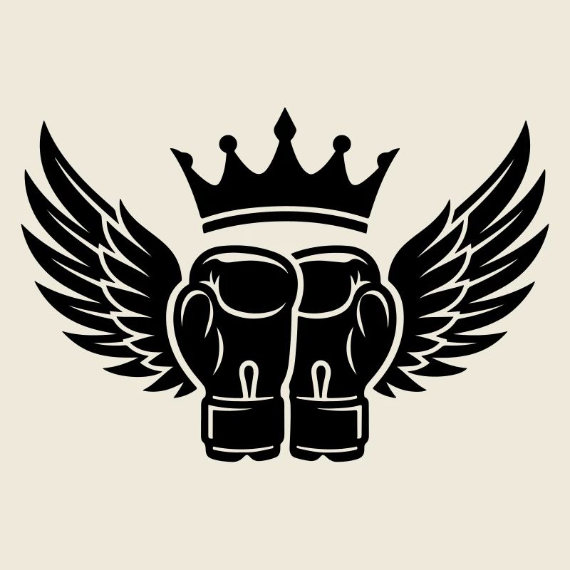 Boxhandschuhe Krone Symbol