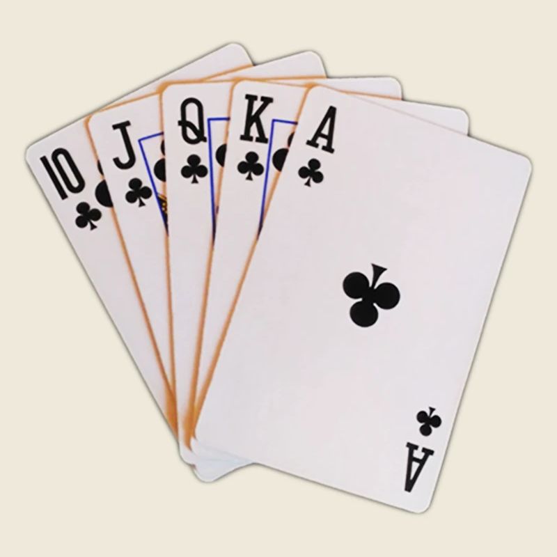 Poker, Royal Flush Kreuz. Geschenkidee