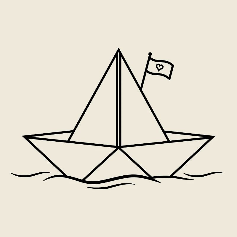 Papierboot Papierschiff