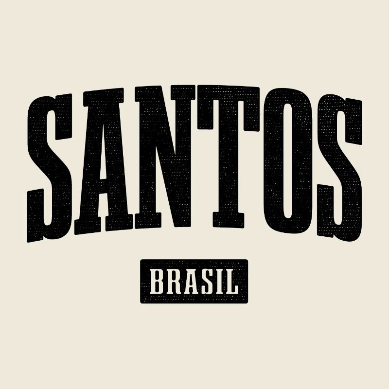 Santos Brasil Bold Lettering