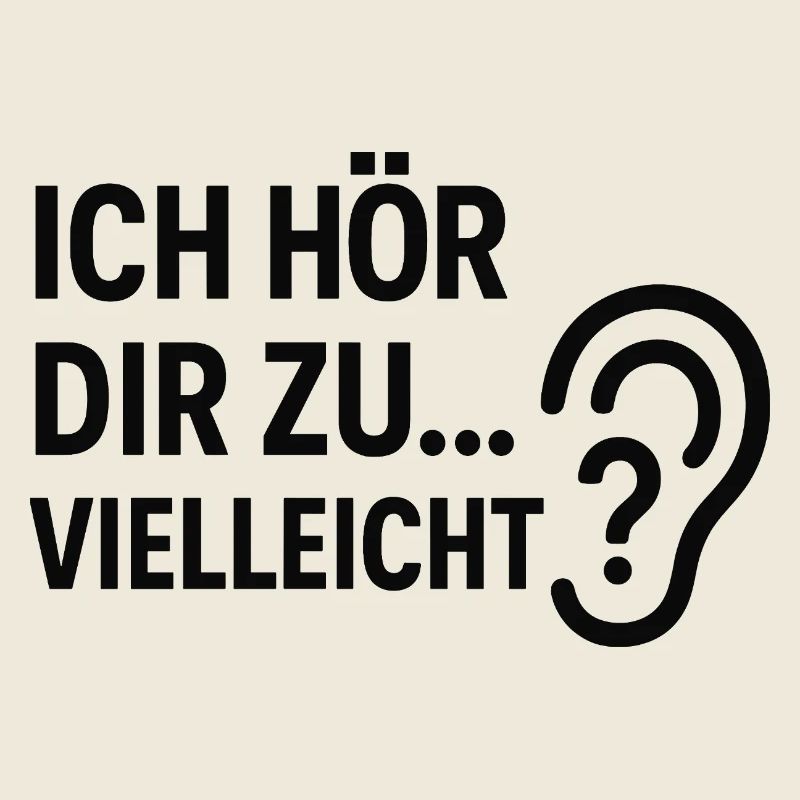 Ich hör dir zu... Vielleicht?