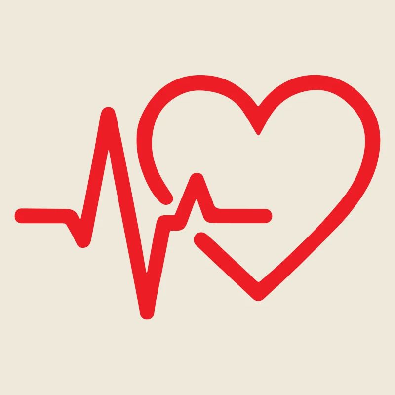 Heartbeat Heart Line ecg Design
