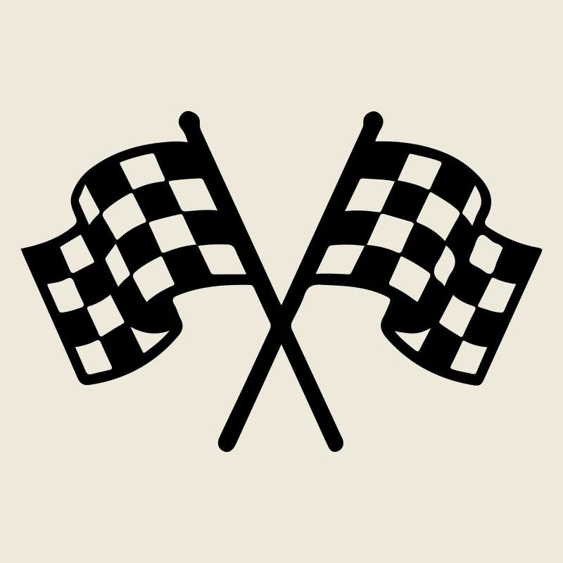 Icône du drapeau de course