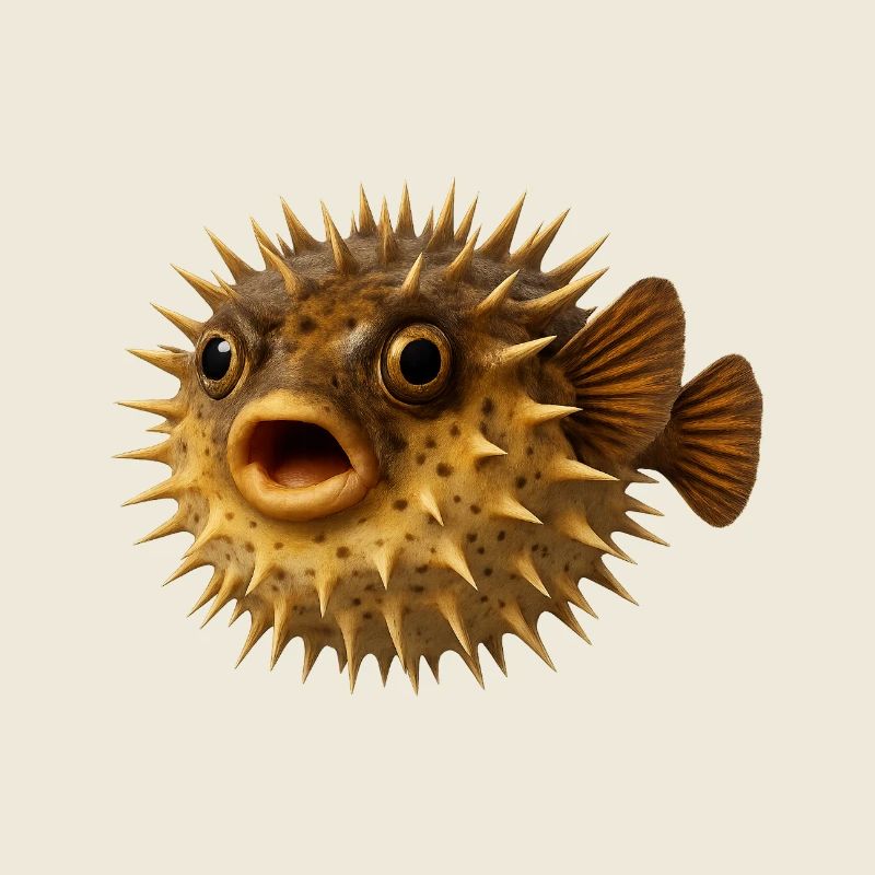 Spiny Fish Underwater Pattern