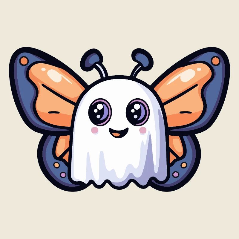 Butterfly Halloween Ghost