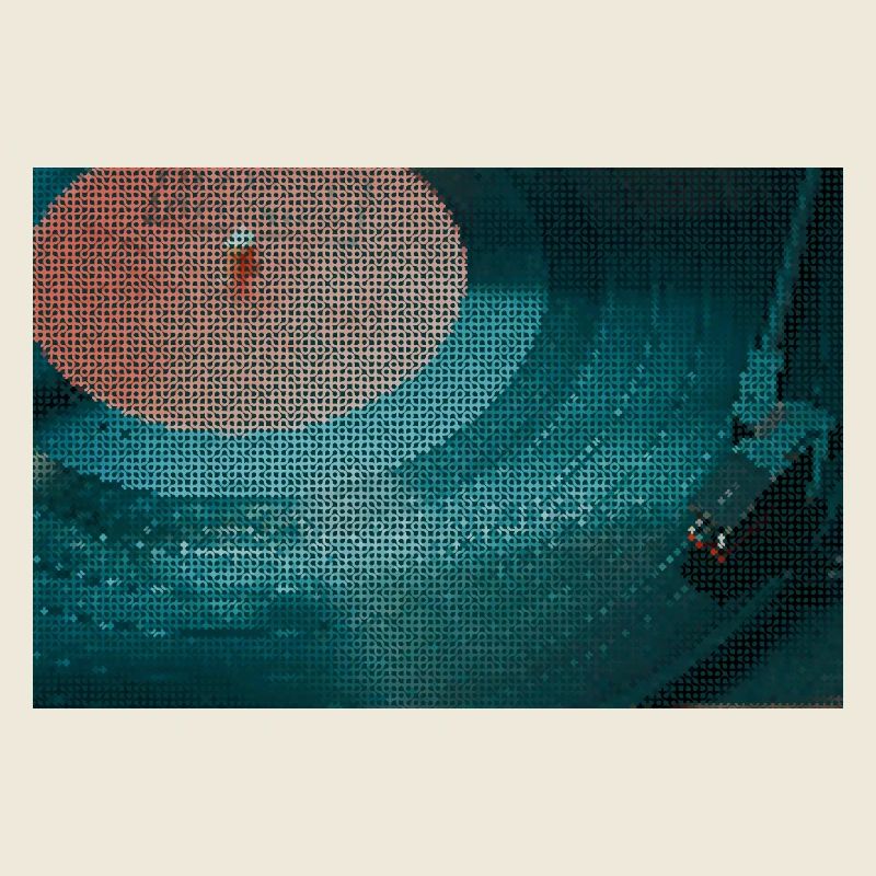 Turntable in a curvy pattern