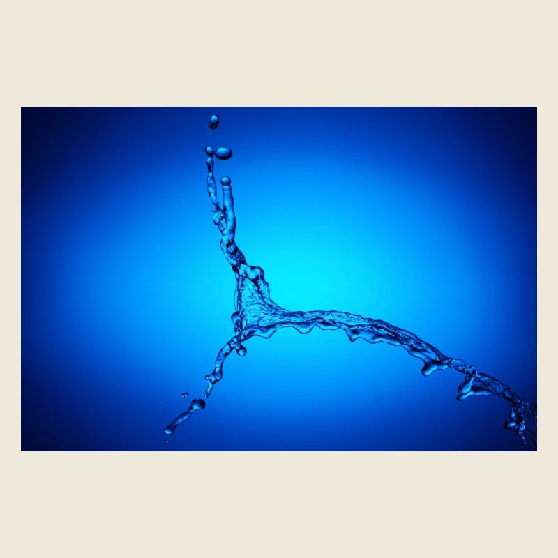 Blauer Wasserspritzer #2