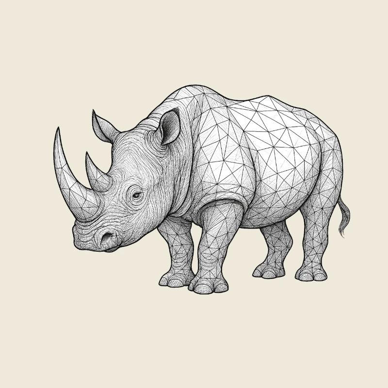 Rhino Wireframe Pattern