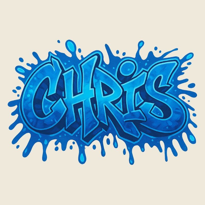 Graffiti CHRIS Name Gift Ideal Printable On