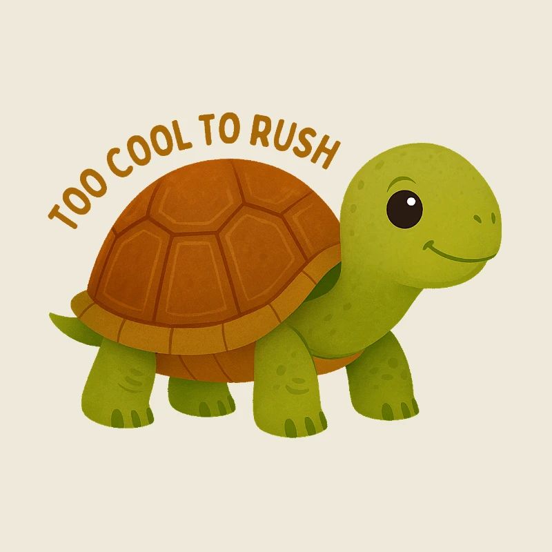 Too Cool To Rush Turtle
