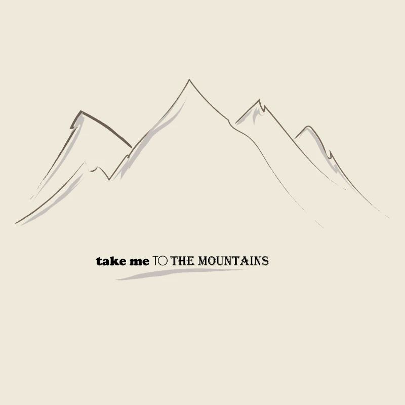 Silhouette der Linear Mountains