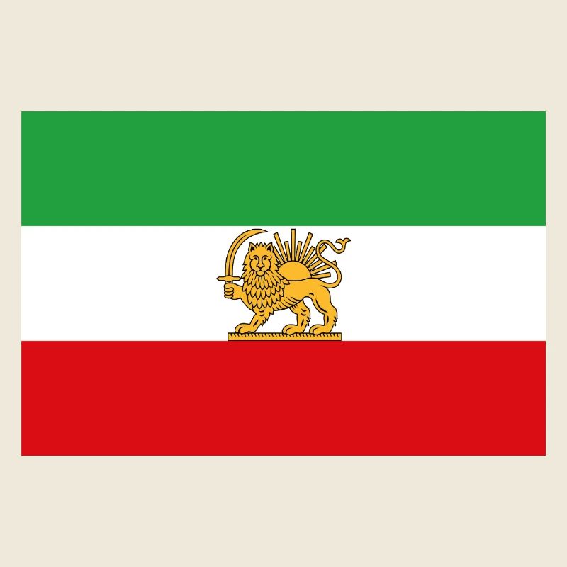 Drapeau Lion et Soleil d’Iran Historique
