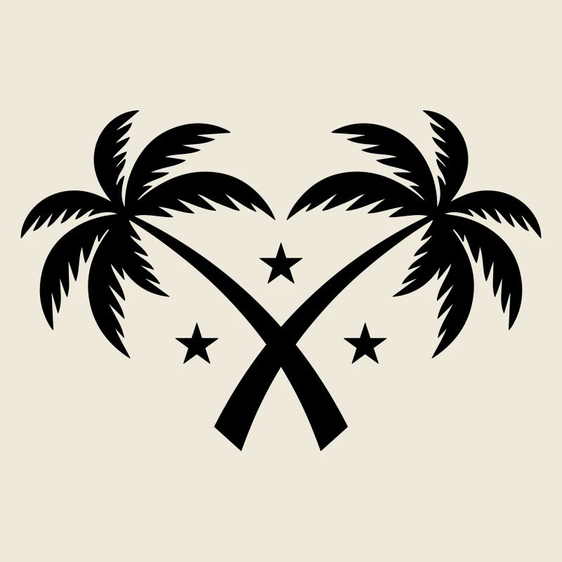Palm Tree Symbol Island