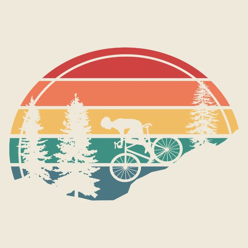 Fahrrad Retro Geschenk Mountainbike