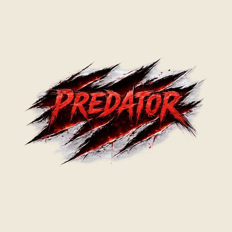 Predator Scratch Retro Style