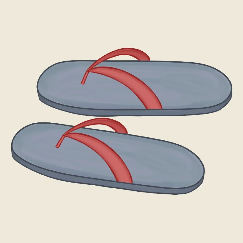 Conception de tongs de plage