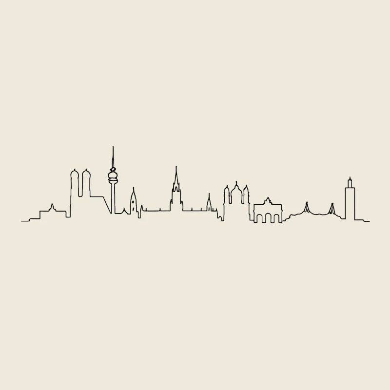 Stadtlinien Silhouette München
