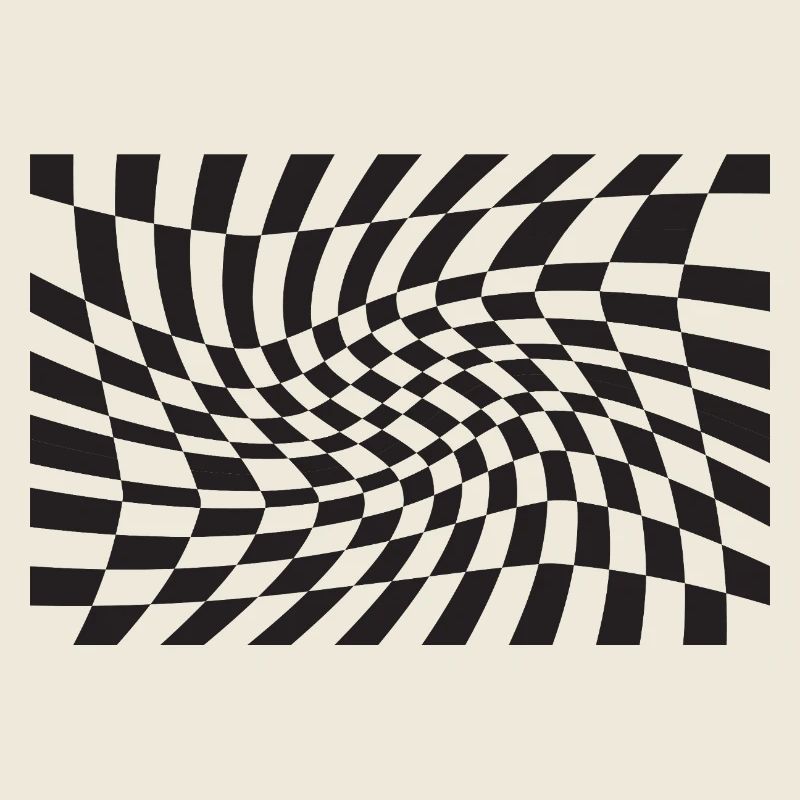 Warped Checker Optical Spiral