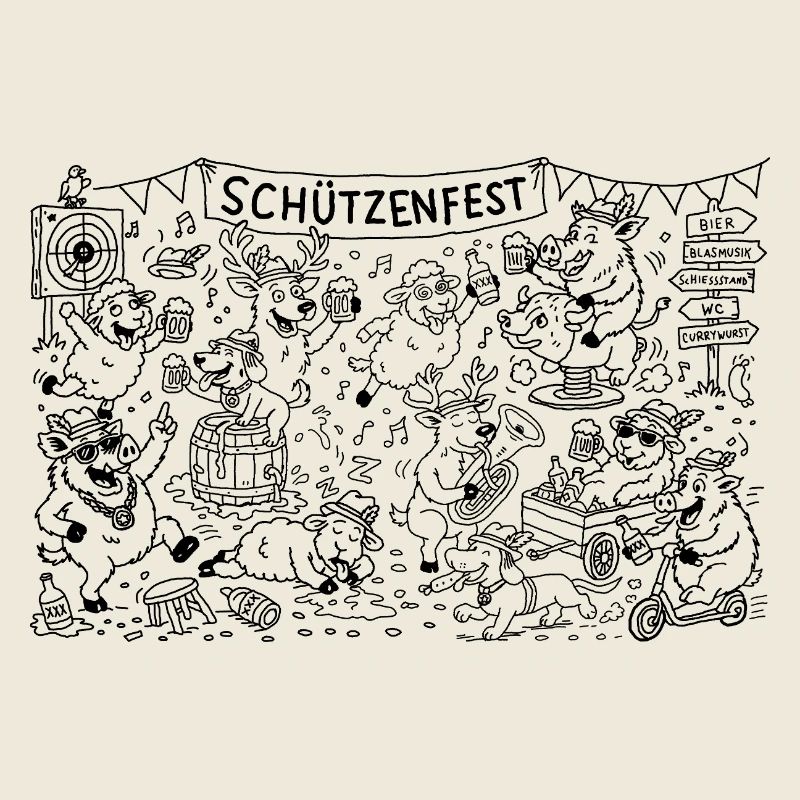 Schützenfest feucht-fröhlich