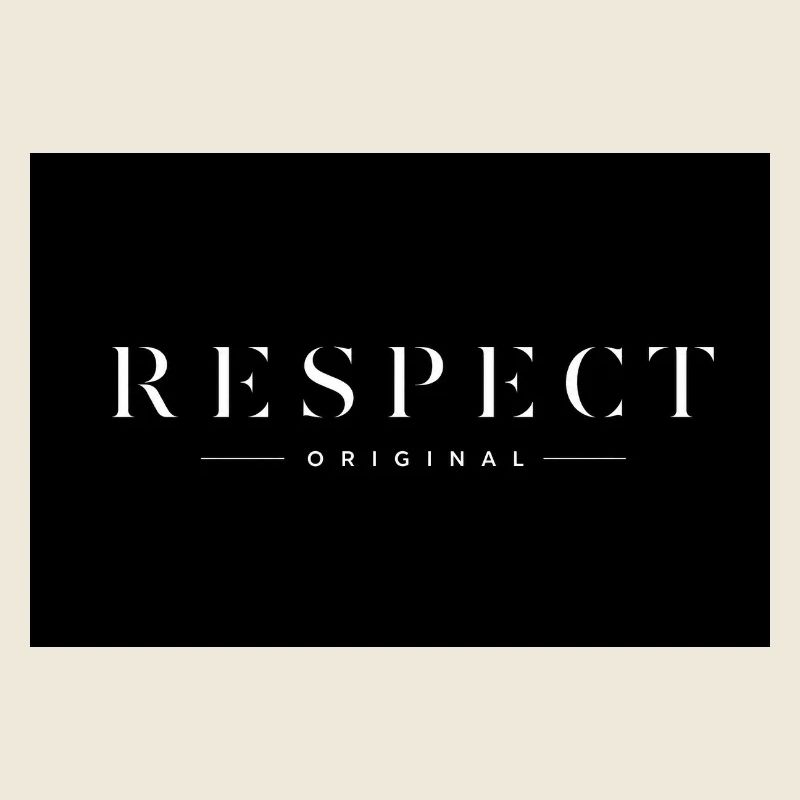 RESPECT Conception originale de typographie premium