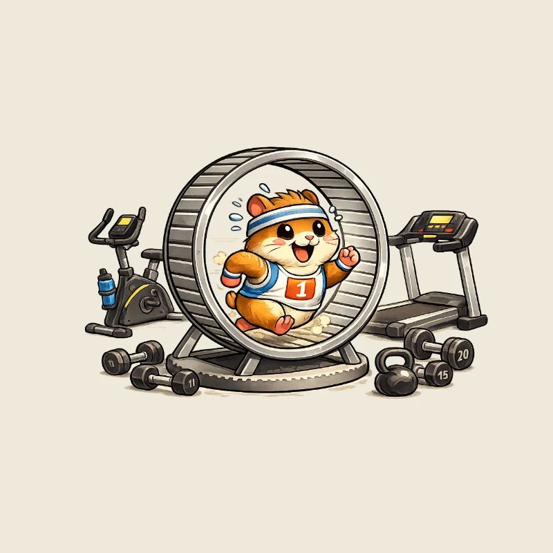 Hamster Athlète en Roue