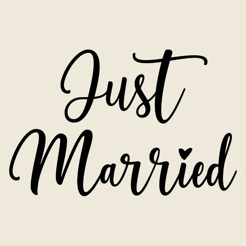 Just Married Herz Geschenkidee