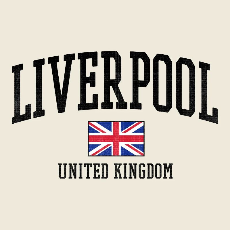 Style du drapeau de Liverpool UK