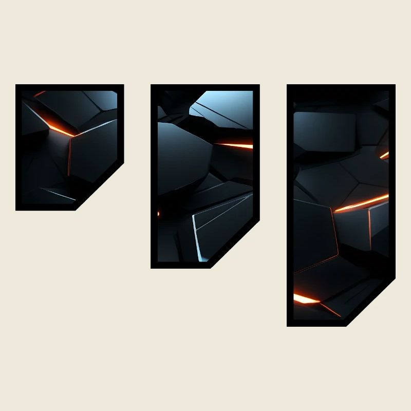 Futuristic Geometric Light Pattern