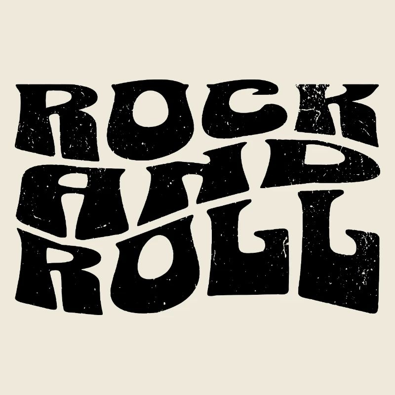 Conception du logo Rock and Roll