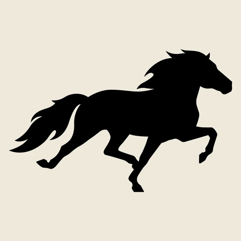 Cheval islandais dans le pass de course