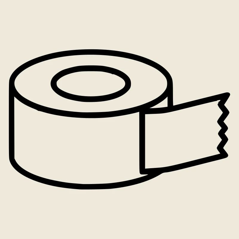 Icône d’artisanat du ruban masquant