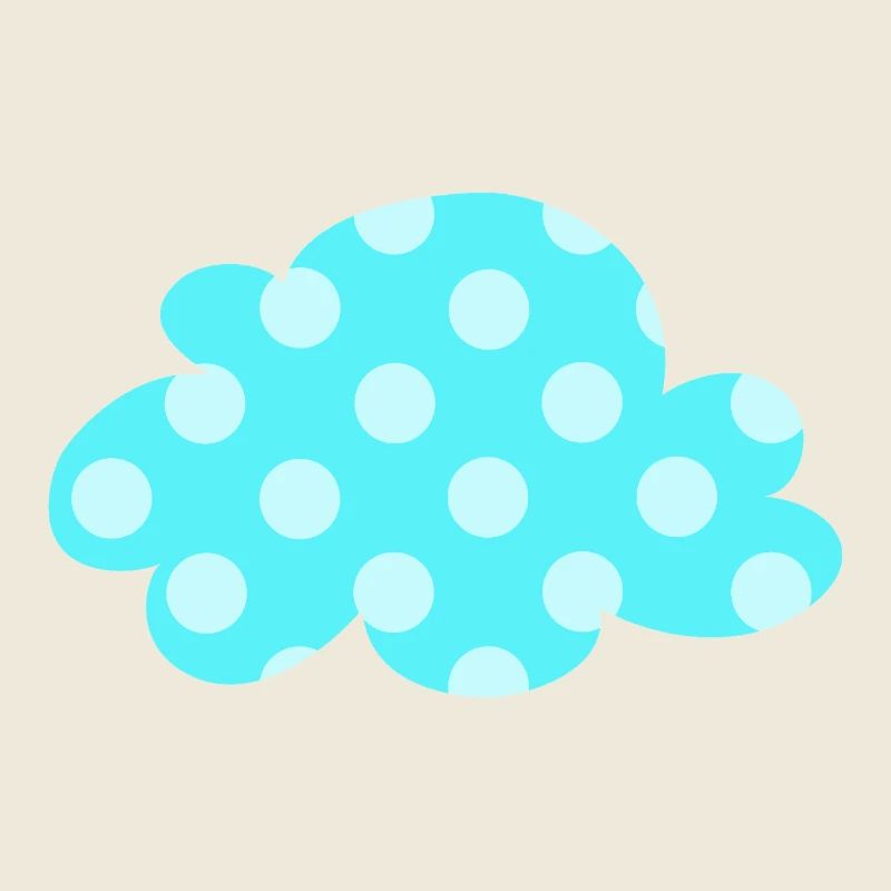 Points nuages Points Points Décoration de la chambre de bébé Enfants Météo