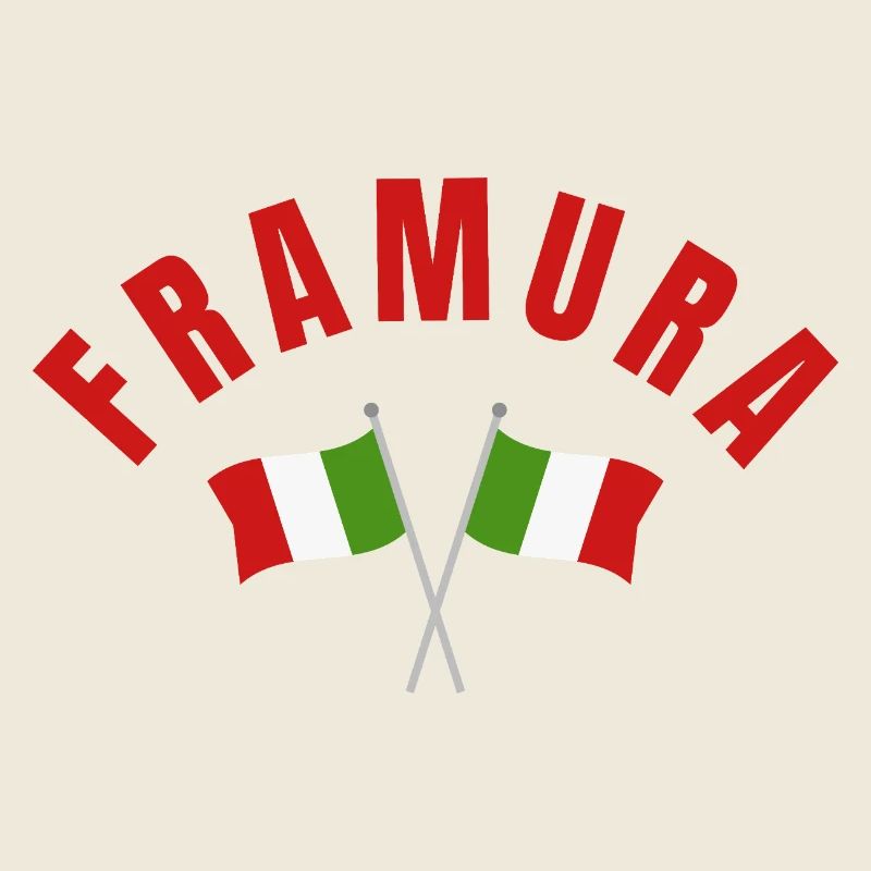 Arche de Framura avec drapeaux italiens croisés