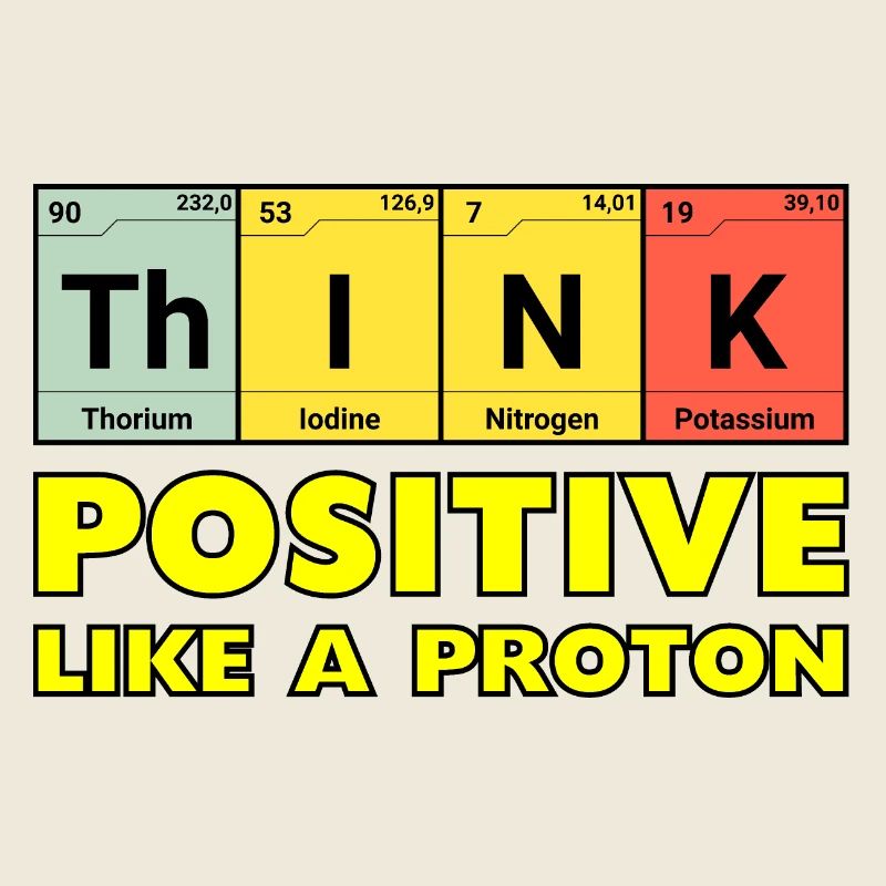 Penser positif, comme un proton