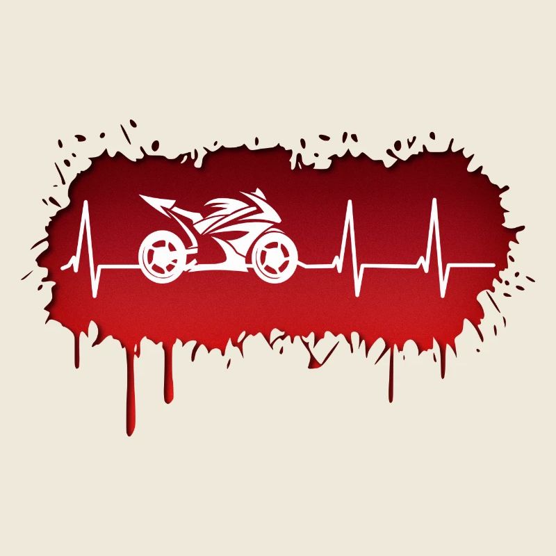 Motorcycle racing driver pulse