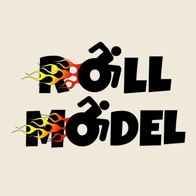 Jeder Rollstuhlfahrer ist ein Rollenmodell. Flammen*